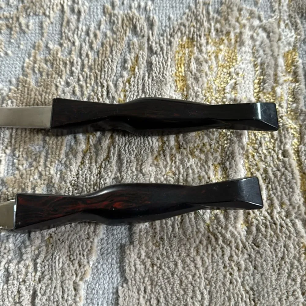 CUTCO Turning Fork 1726 & Serving /Basting Spoon 17 KH Classic Handles GUC